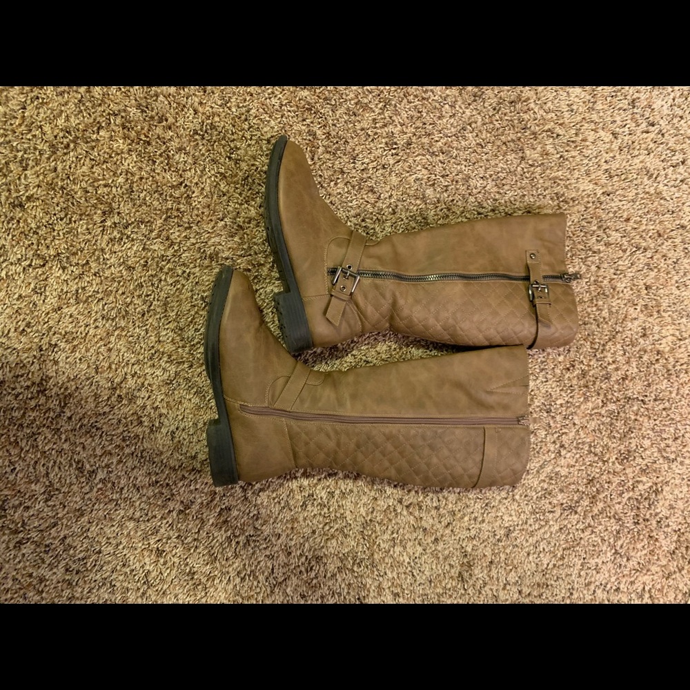Light brown riding boots